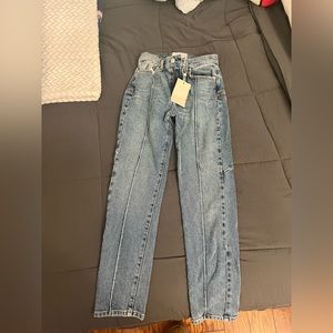 Revice denim, lightwash, straight leg, size 27 runs small, tag on, never worn